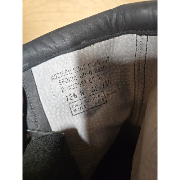 Addison Shoe Company Mens Size US 13.5W Black Military Steel Toe Combat Boots main image 5